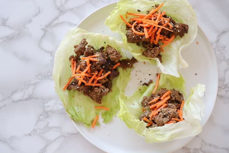 WRAP DE LECHUGA CON TERNERA ASIÁTICA