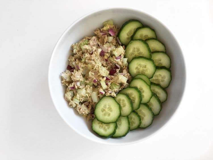 TUNA SALAD & CUCUMBER